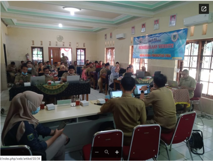 Pemerintah Kecamatan Klirong adakan pelatihan Pengelolaan website dan medsos bagi pemerintah desa  01